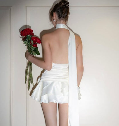 Vestido corto ivory Bride To Be