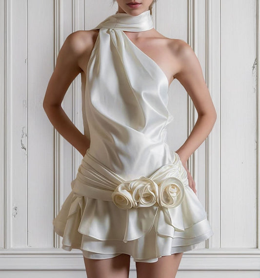 Vestido corto ivory Bride To Be