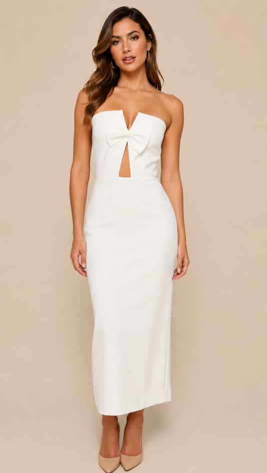 Vestido strapless ivory Bride to Be